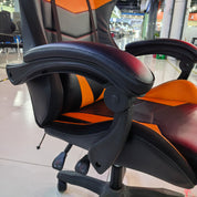 Gaming Chair Orange Adjustable Height (1 Chair) LKG006GCYN | LEUKHOME