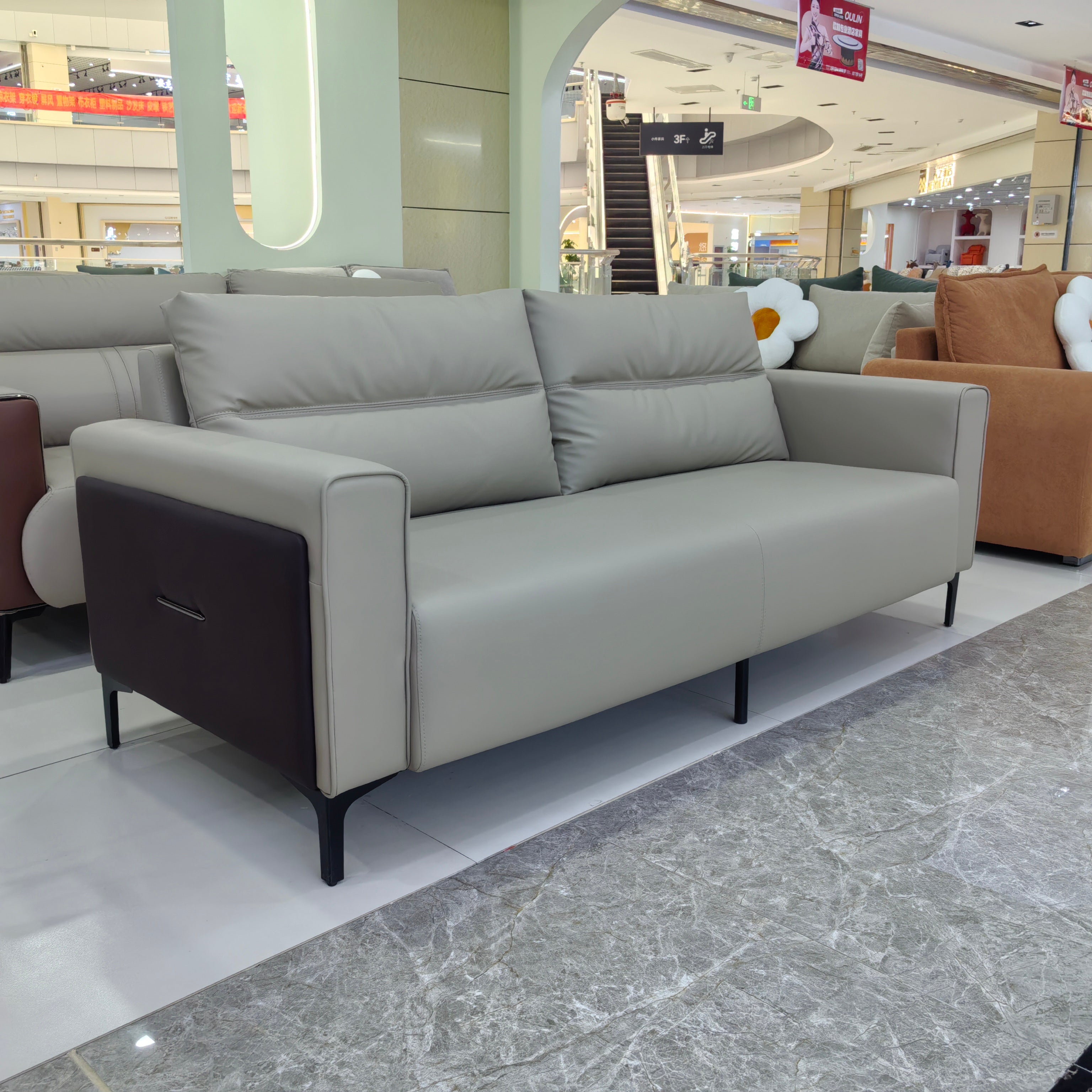 Sofa Eco Leather LKL019SFPLL | LEUKHOME