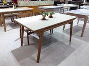 Dining Table Sintered Stone Oak LKD086DTDSBL | LEUKHOME