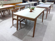 Dining Table Sintered Stone Oak LKD086DTDSBL | LEUKHOME