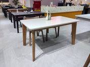 Dining Table Sintered Stone Oak LKD087DTDSBL | LEUKHOME