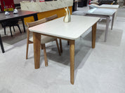 Dining Table Sintered Stone Oak LKD087DTDSBL | LEUKHOME