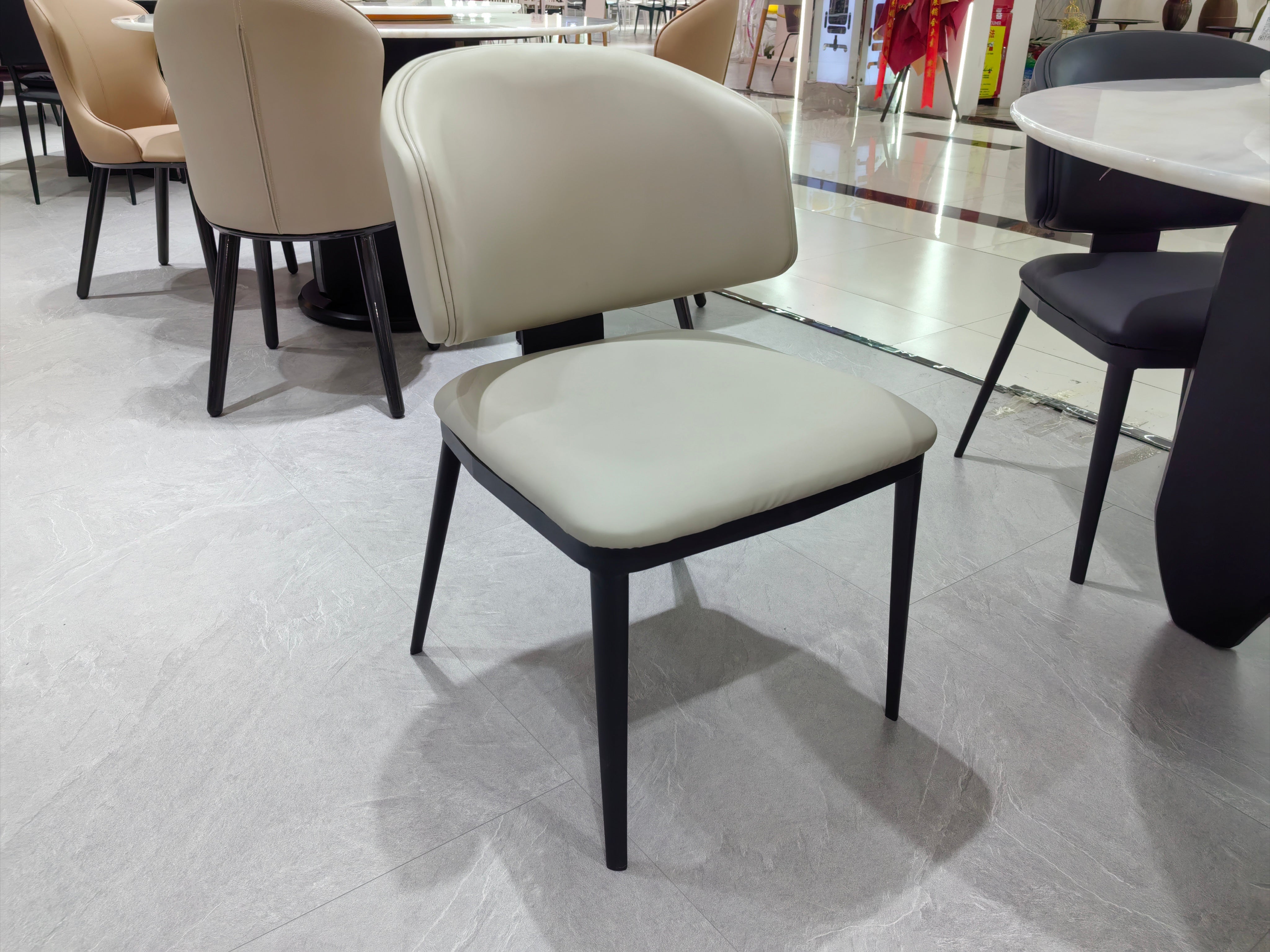 Dining Table PU (2 Chairs) LKD092DCDSBL | LEUKHOME