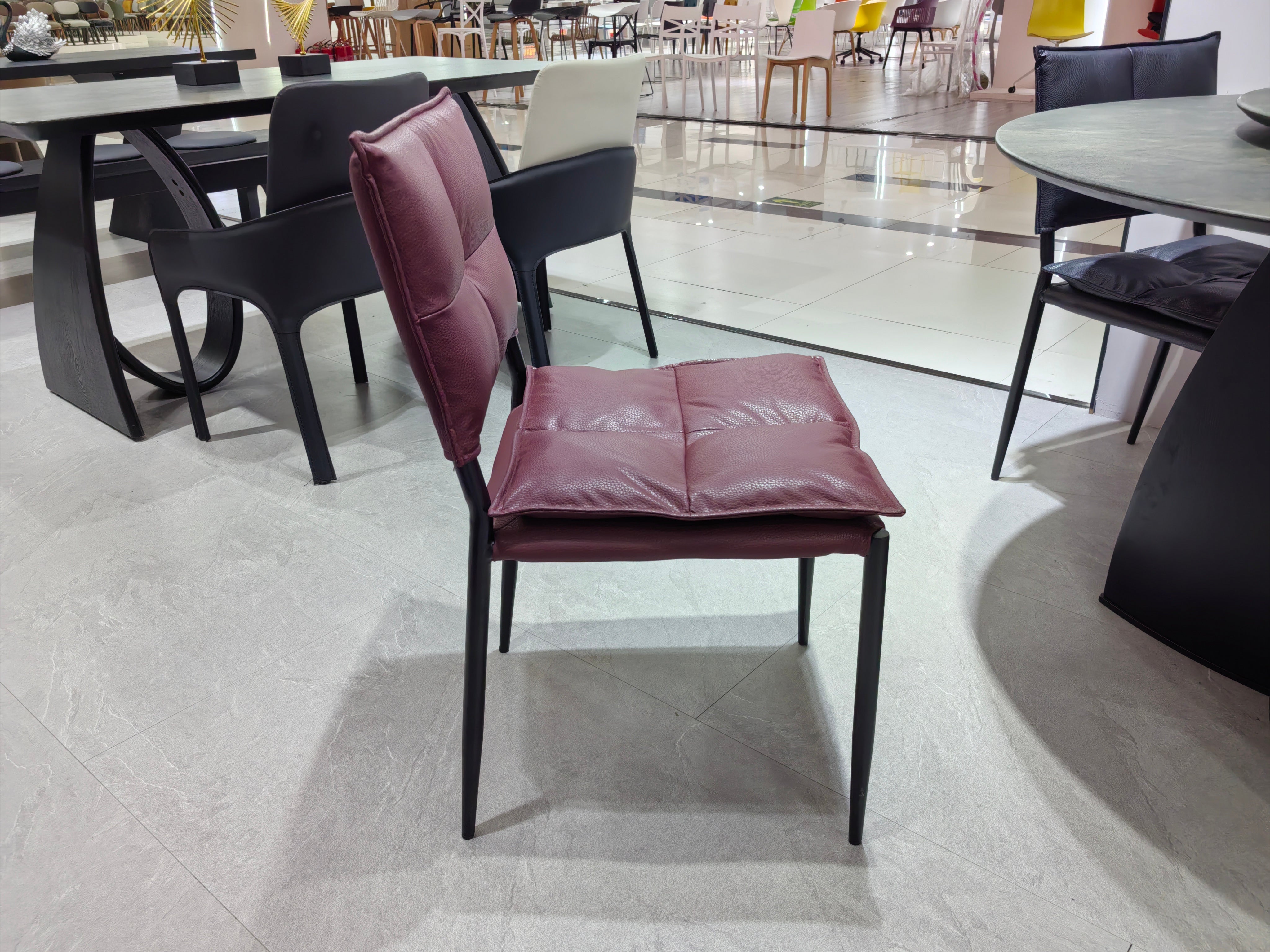 Dining Table PU (2 Chairs) LKD093DCDSBL | LEUKHOME