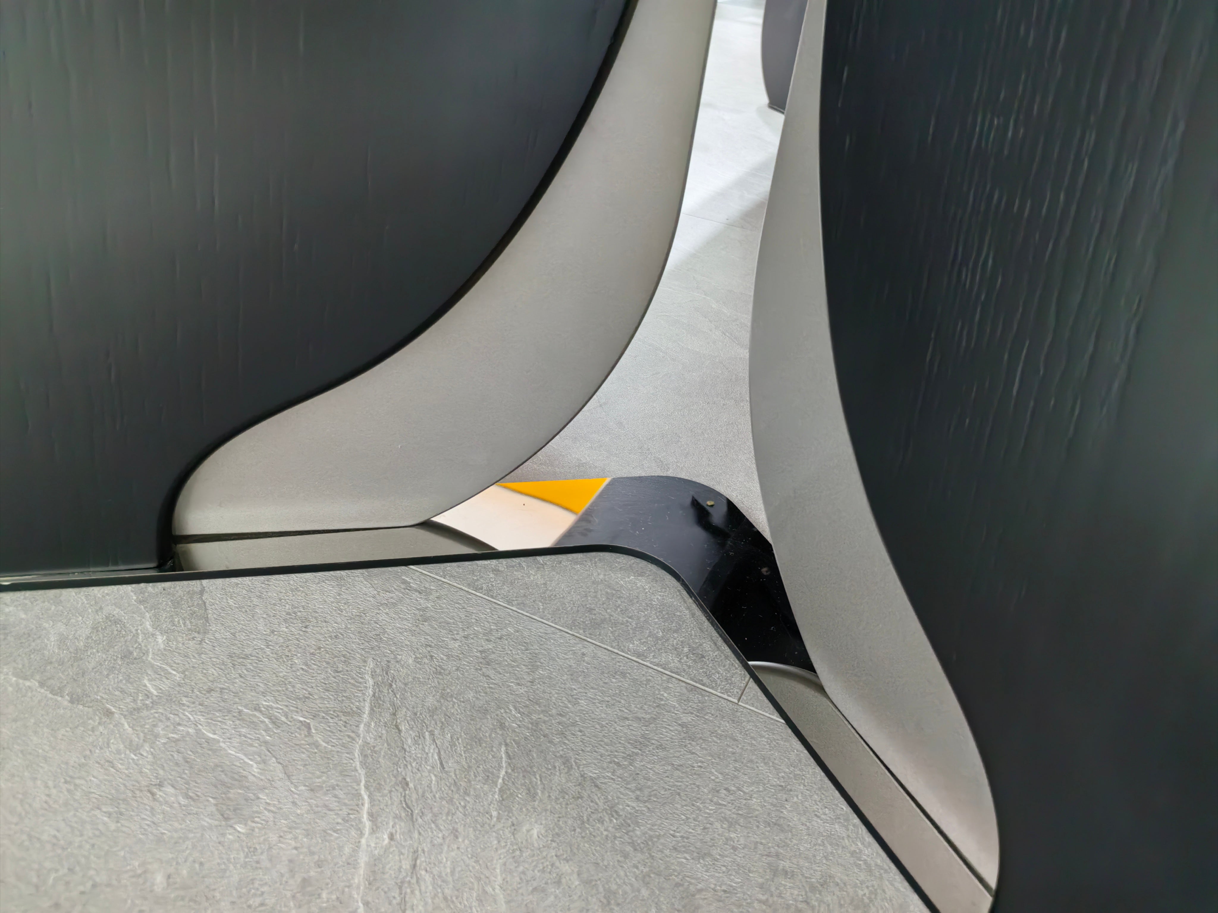 Dining Table Sintered Stone Wood Veneer Stainless Steel LKD084DTDSBL | LEUKHOME