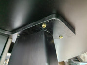 Dining Table Sintered Stone Wood Veneer Stainless Steel LKD084DTDSBL | LEUKHOME