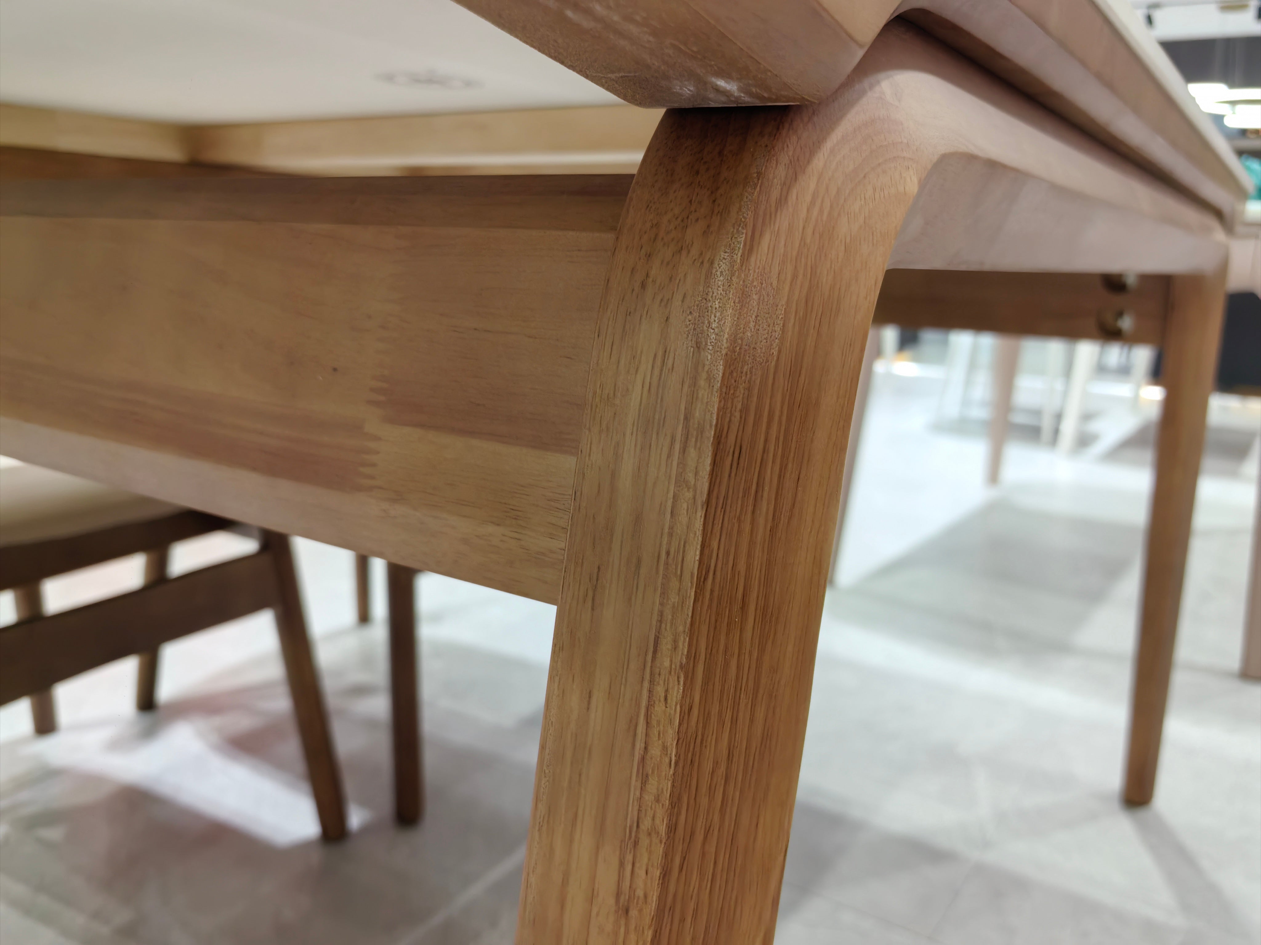 Dining Table Sintered Stone Oak LKD086DTDSBL | LEUKHOME