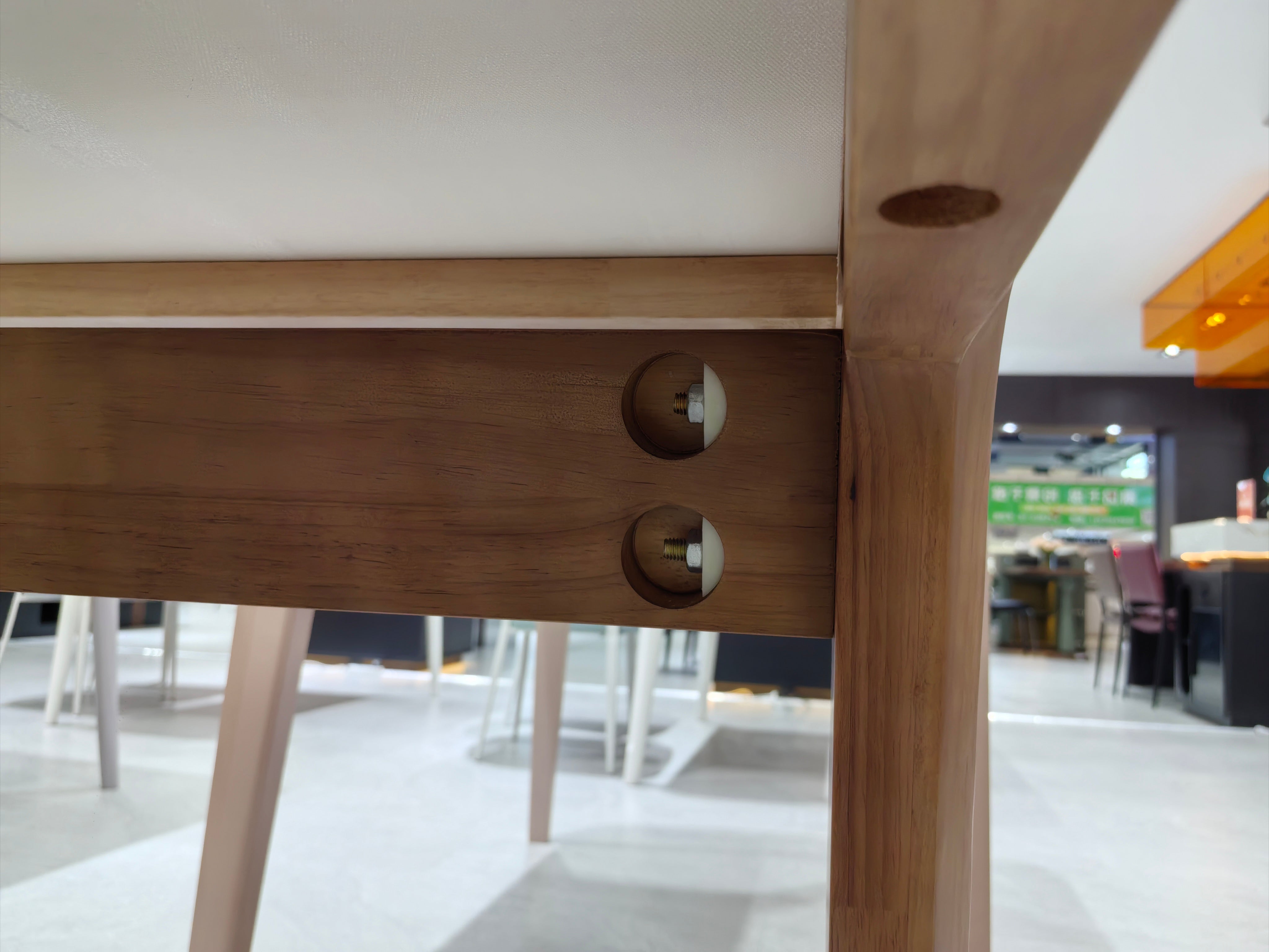 Dining Table Sintered Stone Oak LKD086DTDSBL | LEUKHOME