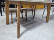 Dining Table Sintered Stone Oak LKD087DTDSBL | LEUKHOME