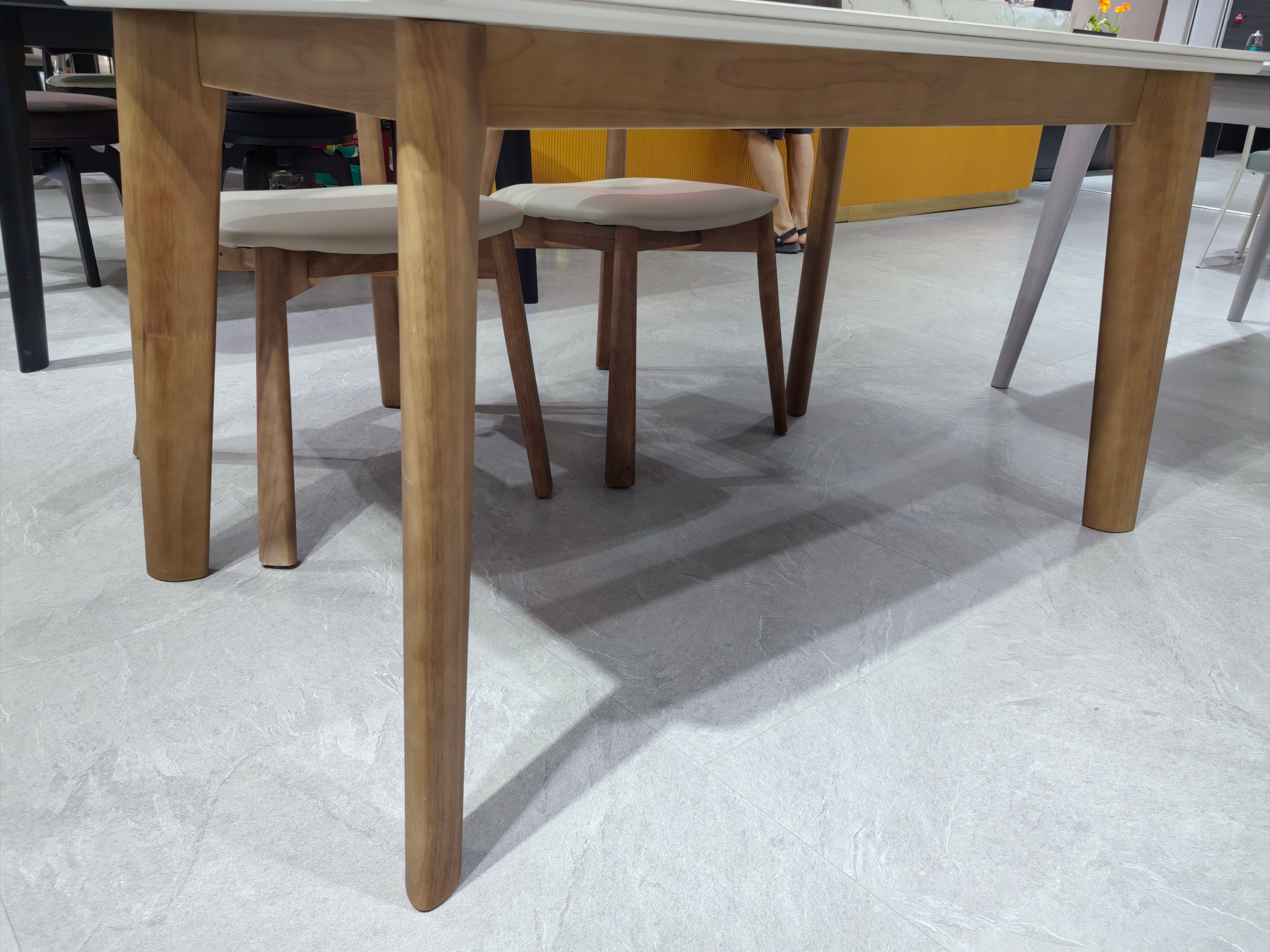 Dining Table Sintered Stone Oak LKD087DTDSBL | LEUKHOME