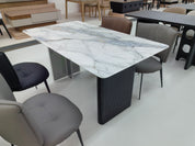 Dining Table Super Crystal Wood Veneer Acrylic LKD079DTSSJ | LEUKHOME