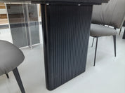 Dining Table Super Crystal Wood Veneer Acrylic LKD079DTSSJ | LEUKHOME