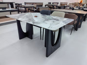 Dining Table Super Crystal Wood Veneer LKD080DTSSJ | LEUKHOME