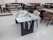 Dining Table Super Crystal Wood Veneer LKD080DTSSJ | LEUKHOME