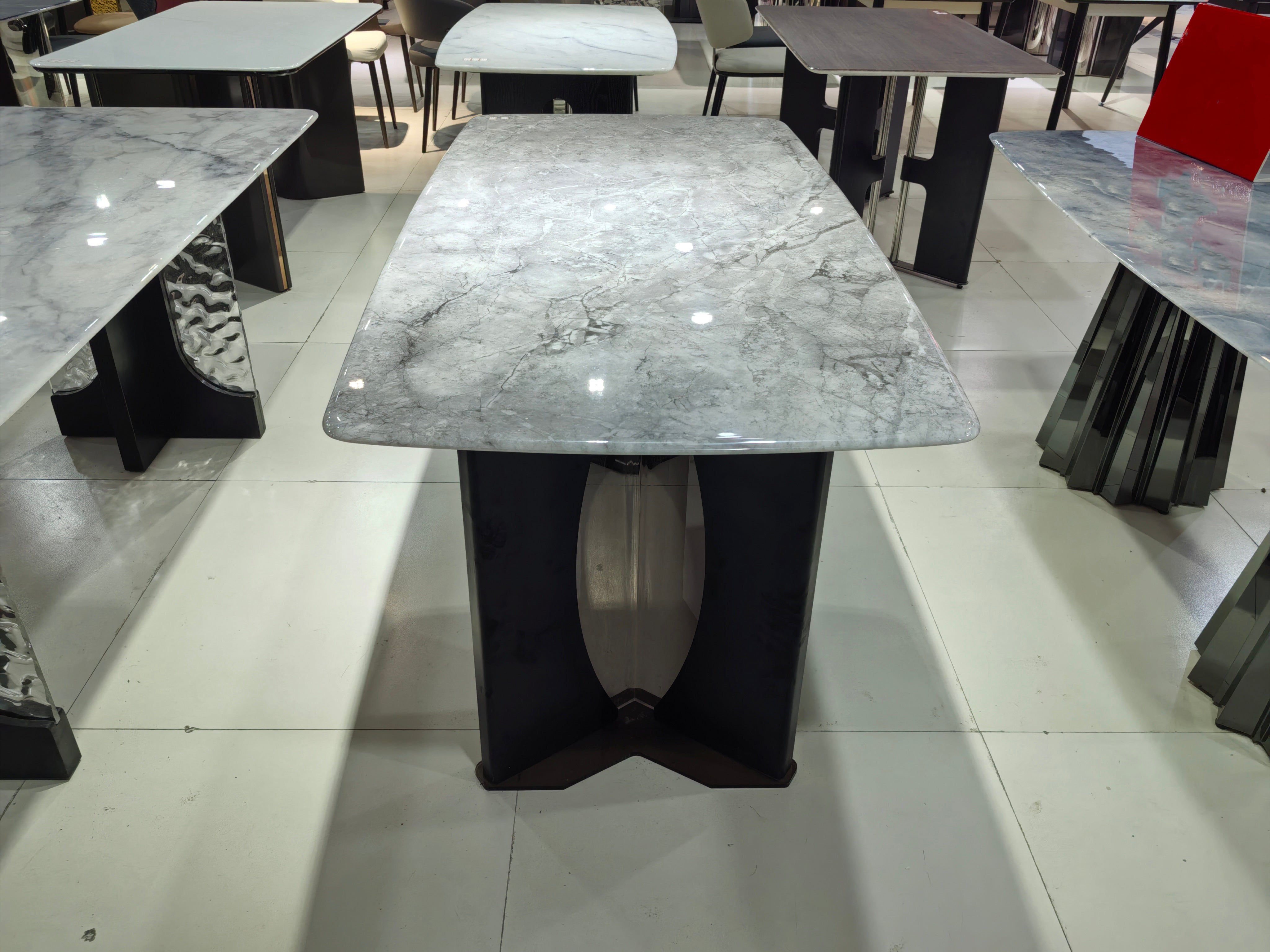 Dining Table Super Crystal Solid Wood Acrylic LKD095DTHX | LEUKHOME