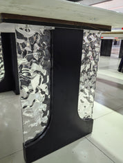 Dining Table Super Crystal Solid Wood Acrylic LKD096DTHX | LEUKHOME