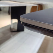 Dining Table Sintered Stone Wood Veneer LKD099DTHX | LEUKHOME