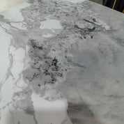 Dining Table Sintered Stone Wood Veneer LKD101DTHX | LEUKHOME