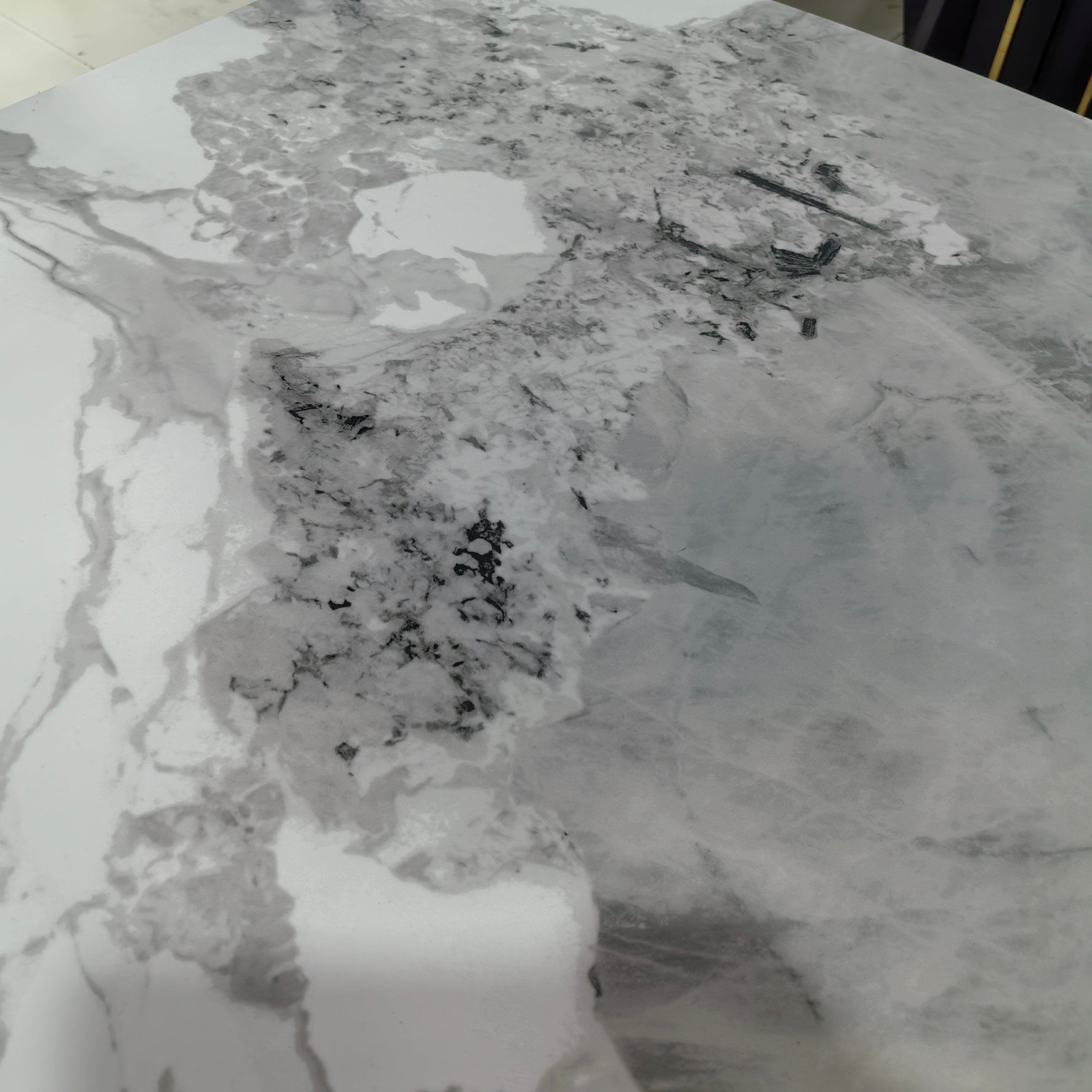 Dining Table Sintered Stone Wood Veneer LKD101DTHX | LEUKHOME