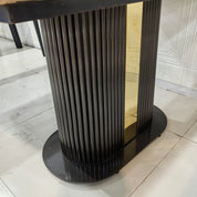 Dining Table Super Crystal Carbon Steel LKD107DTHX | LEUKHOME