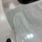 Dining Table Sintered Stone Carbon Steel LKD109DTHX | LEUKHOME