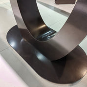 Dining Table Super Crystal Carbon Steel LKD110DTHX | LEUKHOME