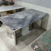 Dining Table Super Crystal Stainless Steel LKD111DTHX | LEUKHOME