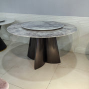Dining Table Super Crystal Stainless Steel LKD114DTHX | LEUKHOME