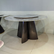 Dining Table Super Crystal Stainless Steel LKD114DTHX | LEUKHOME