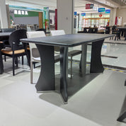 Dining Table Super Crystal Wood Veneer LKD120DTSHYC | LEUKHOME