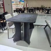 Dining Table Super Crystal Wood Veneer LKD120DTSHYC | LEUKHOME