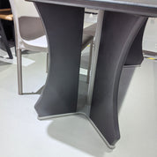 Dining Table Super Crystal Wood Veneer LKD120DTSHYC | LEUKHOME