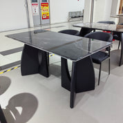 Dining Table Super Crystal Wood Veneer LKD119DTSHYC | LEUKHOME