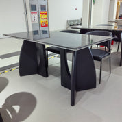 Dining Table Super Crystal Wood Veneer LKD119DTSHYC | LEUKHOME