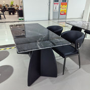 Dining Table Super Crystal Wood Veneer LKD119DTSHYC | LEUKHOME