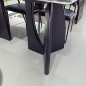 Dining Table Super Crystal Wood Veneer LKD119DTSHYC | LEUKHOME