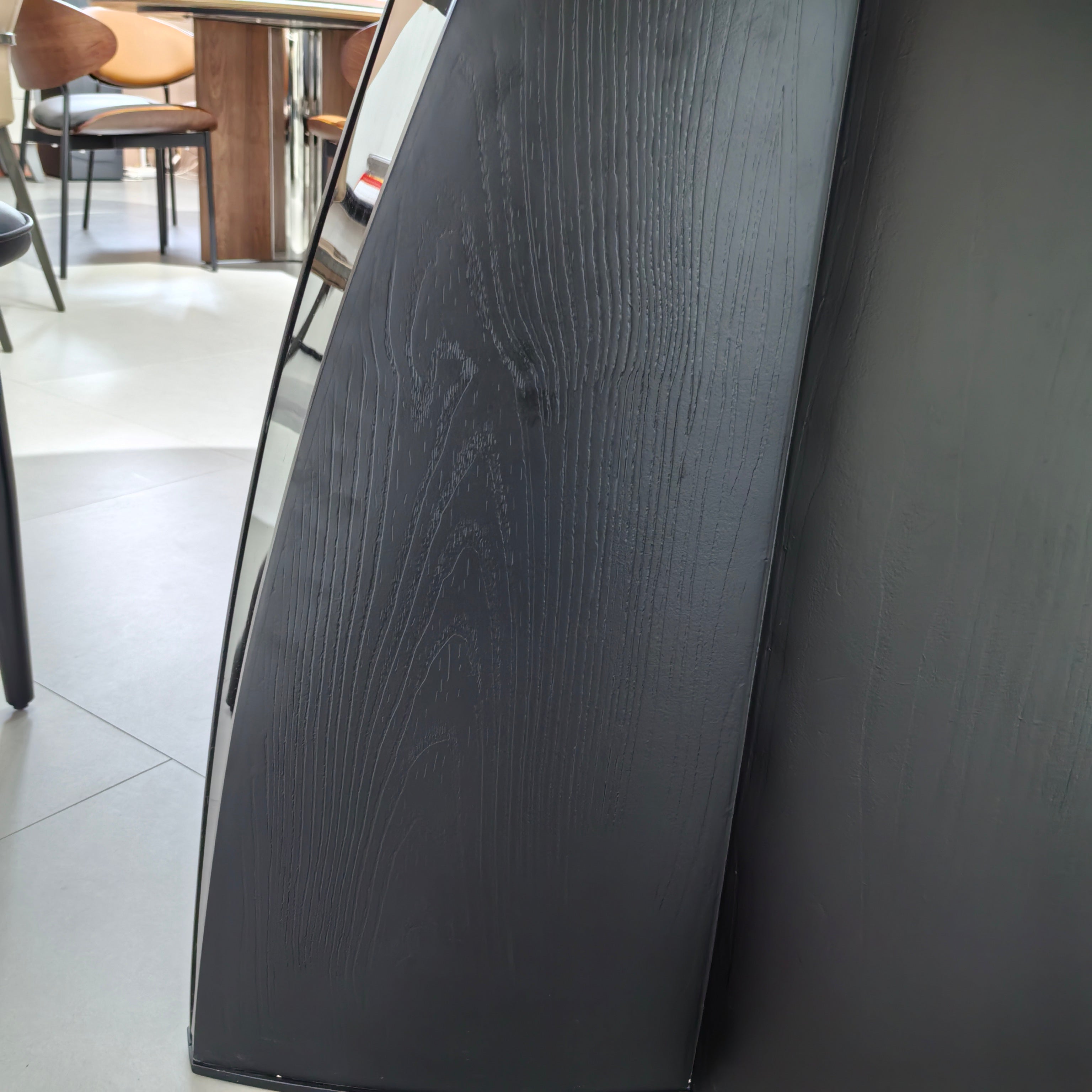 Dining Table Artificial Stone Wood Veneer Stainless Steel LKD123DTSHYC | LEUKHOME