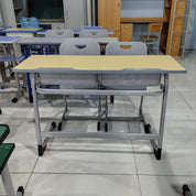 Double Desk and Chair, 1 Set (1 Table+2 Chairs) LKS101DKTSL | LEUKHOME（LK25112101）