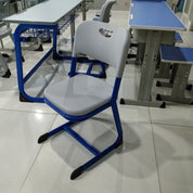 Double Desk and Chair, 1 Set (1 Table+2 Chairs) LKS102DKTSL | LEUKHOME