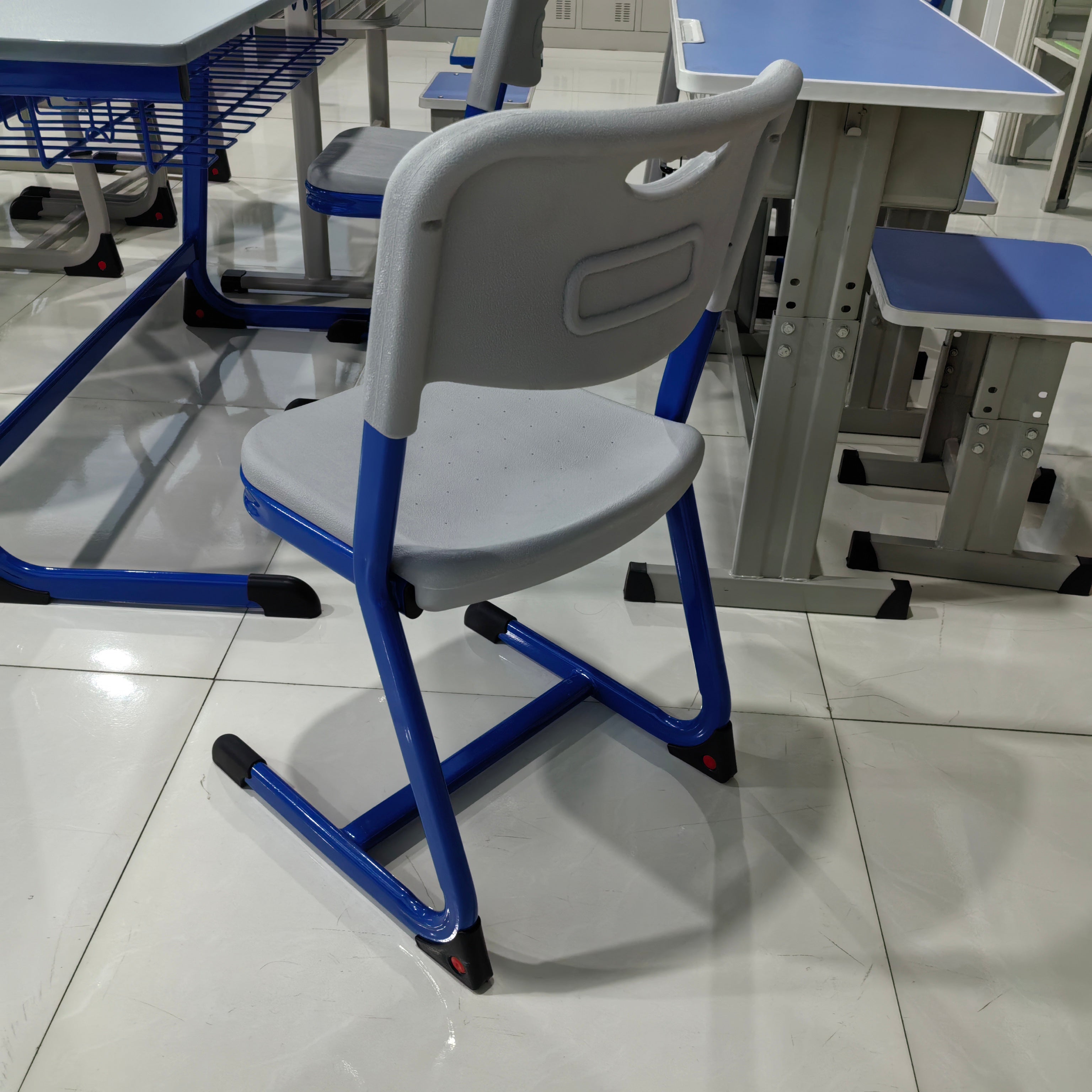 Double Desk and Chair, 1 Set (1 Table+2 Chairs) LKS102DKTSL | LEUKHOME