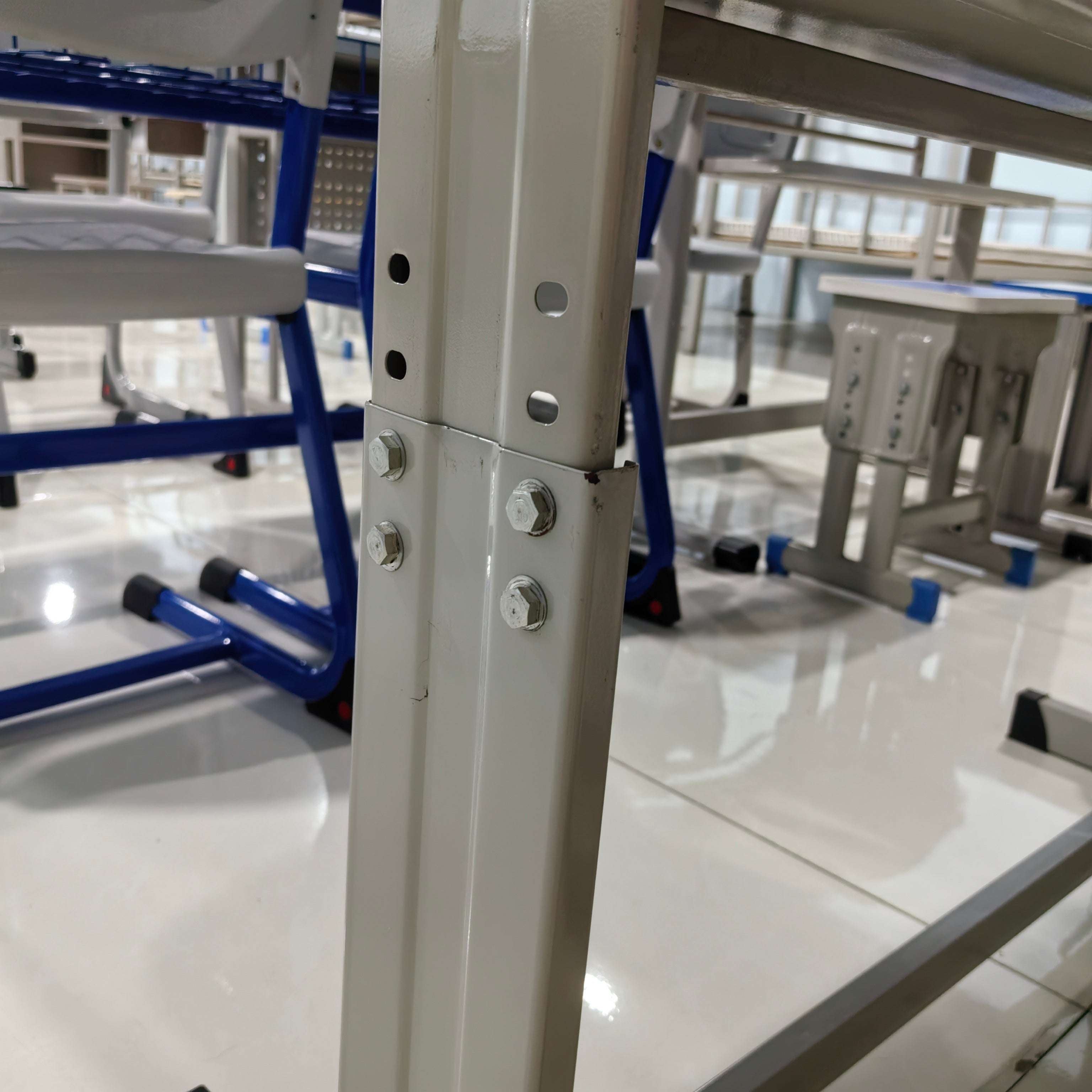 Double Desk and Chair, 1 Set (1 Table+2 Chairs) LKS103DKTSL | LEUKHOME