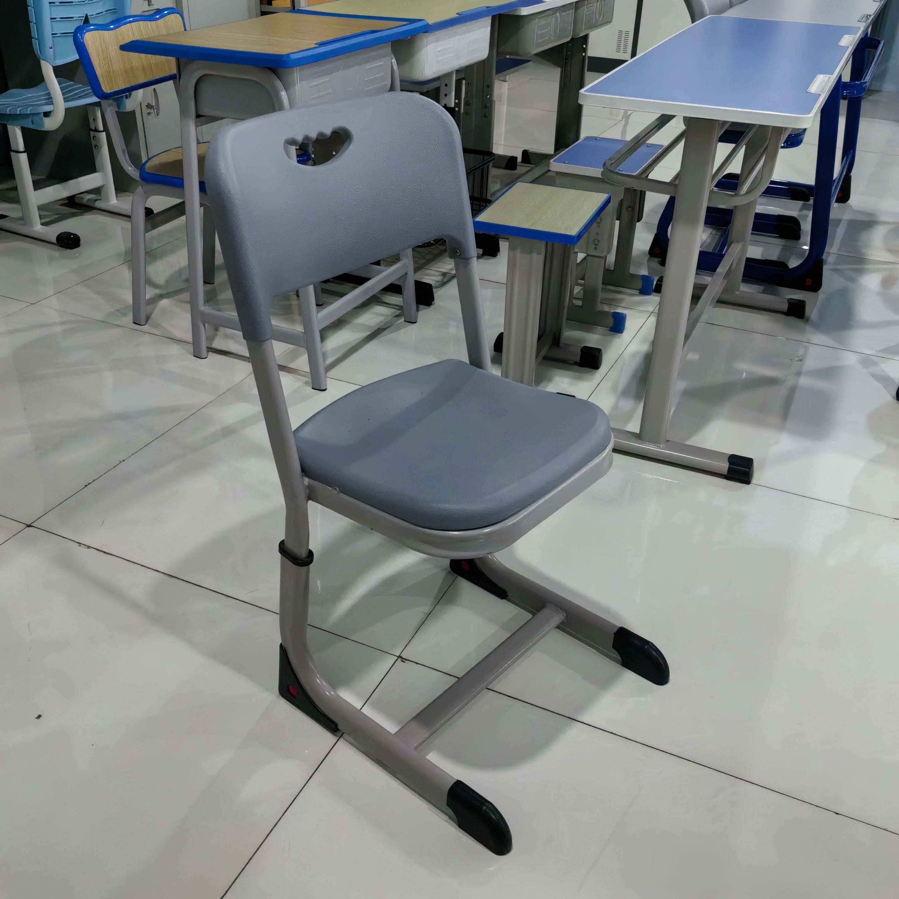 Double Desk and Chair, 1 Set (1 Table+2 Chairs) LKS104DKTSL | LEUKHOME