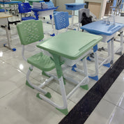 Single Desk and Chair, 2 Sets (2 Tables+2 Chairs) LKS202DKTSL | LEUKHOME