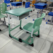 Single Desk and Chair, 2 Sets (2 Tables+2 Chairs) LKS205DKTSL | LEUKHOME