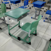 Single Desk and Chair, 2 Sets (2 Tables+2 Chairs) LKS205DKTSL | LEUKHOME