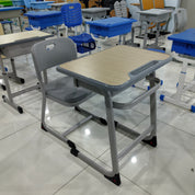 Single Desk and Chair, 2 Sets (2 Tables+2 Chairs) LKS203DKTSL | LEUKHOME