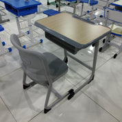 Single Desk and Chair, 2 Sets (2 Tables+2 Chairs) LKS203DKTSL | LEUKHOME