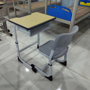 Single Desk and Chair, 2 Sets (2 Tables+2 Chairs) LKS207DKTSL | LEUKHOME
