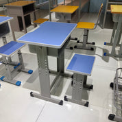 Single Desk and Chair, 2 Sets (2 Tables+2 Chairs) LKS901DKTSL | LEUKHOME