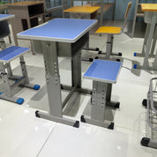 Single Desk and Chair, 2 Sets (2 Tables+2 Chairs) LKS901DKTSL | LEUKHOME